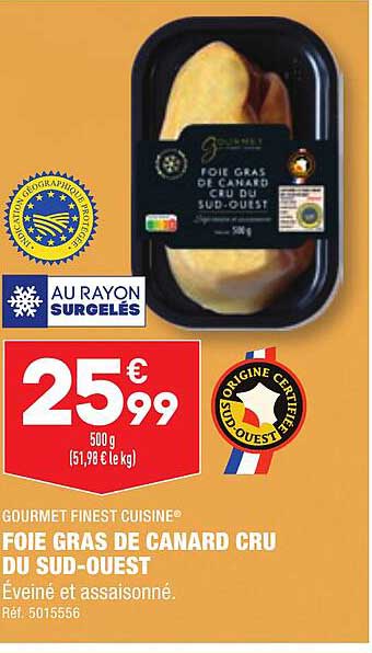 foie gras de canard cru du sud-ouest gourmet finest cuisine