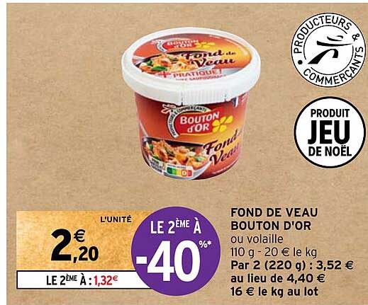 Fond De Veau Bouton D'or