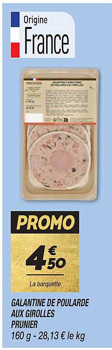 galantine de poularde aux girolles prunier