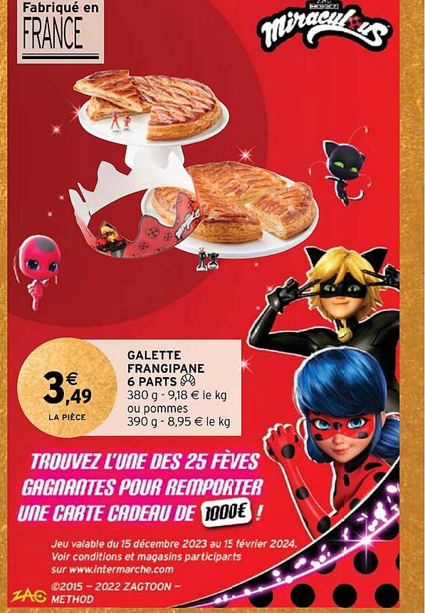 galette frangipane 6 parts