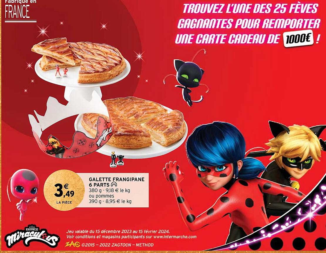 galette frangipane 6 parts