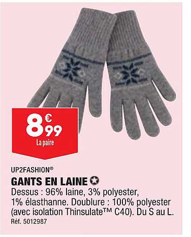 Gants En Laine Up2fashion