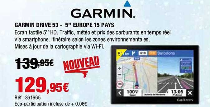 garmin drive 53 - 5" europe 15 pays