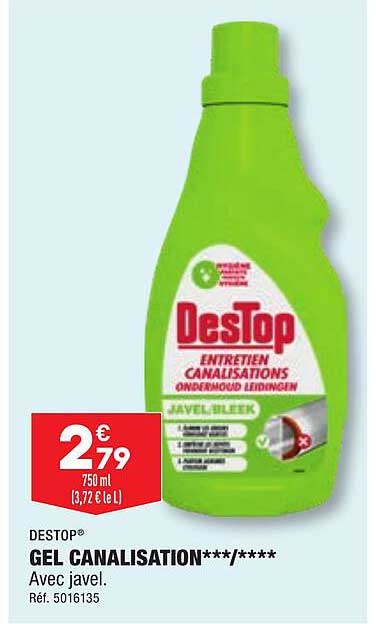 gel canalisation destop