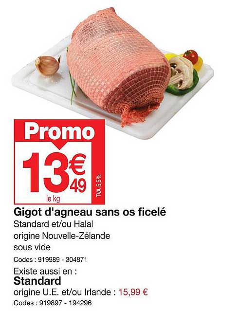 gigot d'agneau sans os ficelé