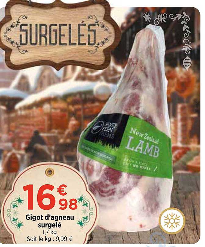 gigot d'agneau surgelé
