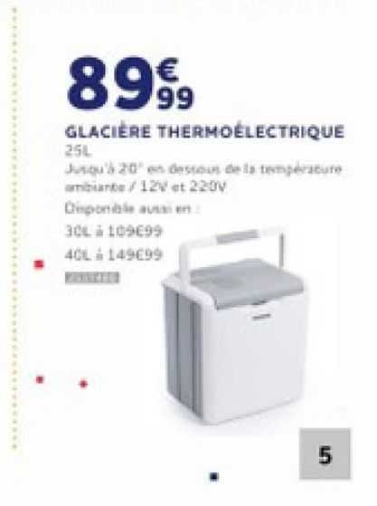 glacière thermoélectrique