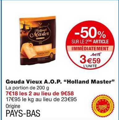 gouda vieux a.o.p. "holland master"
