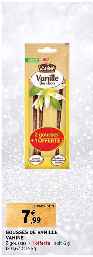 gousses de vanille vahine