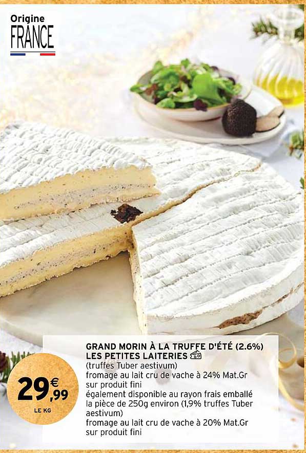 grand morin à la truffe d'été (2.6%) les petites laiteries