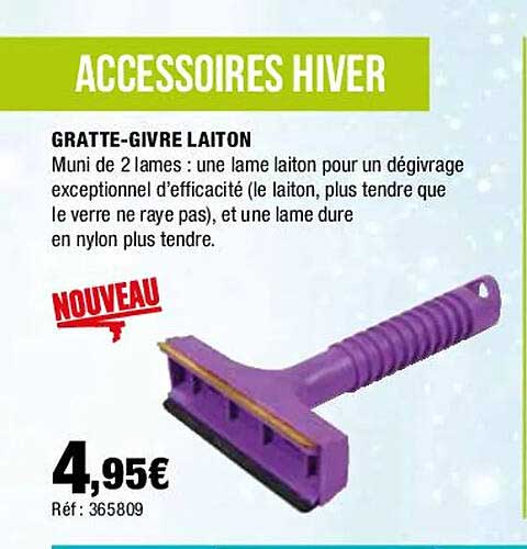 gratte-givre laiton