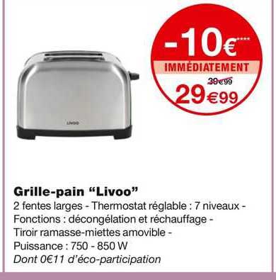 grille-pain "livoo"