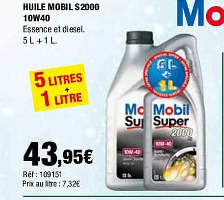 huile mobil s2000 10w40 mobil1