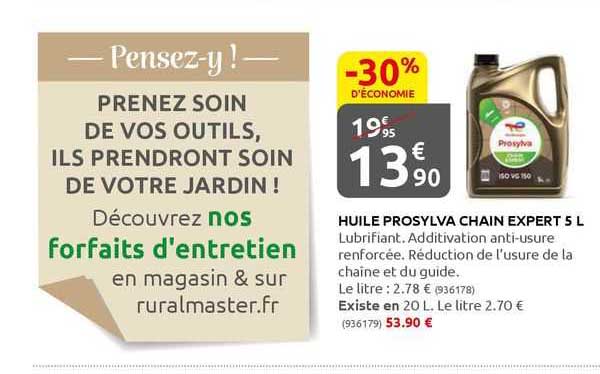 huile prosylva chain expert 5l