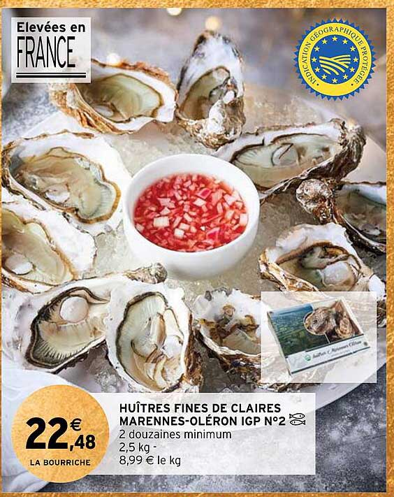 huîtres finese de claires marennes-oléron igp n°2