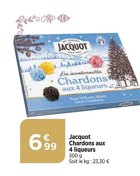 jacquot chardons aux 4 liqueurs