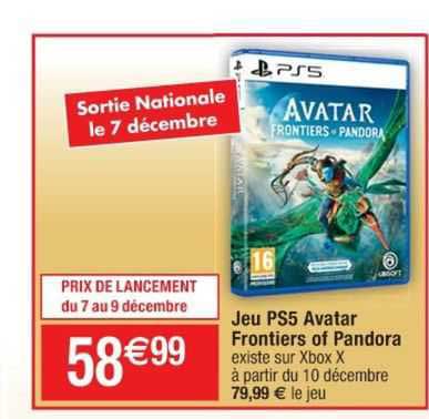 jeu ps5 avatar frontiers of pandora