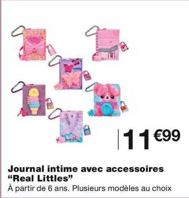 Journal Intime Avec Accessoires "real Littles"