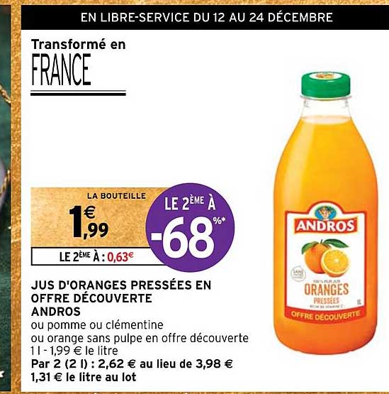 jus d'oranges pressees en offre decouverte andros