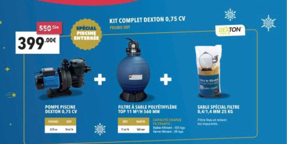 kit complet dexton 0.75 cv