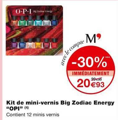 kit de mini-vernis big zodiac energy "opi"