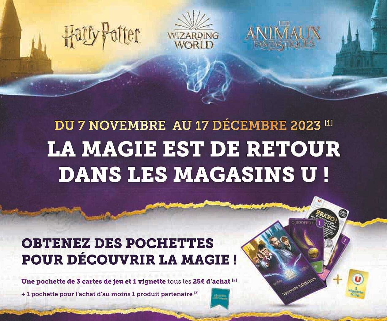 la magie est de retour dans les magasins u !