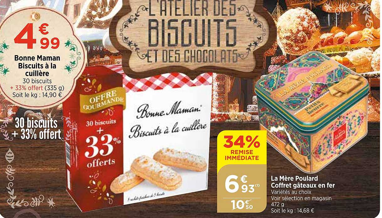 la mère poulard coffret gâteaux en fer