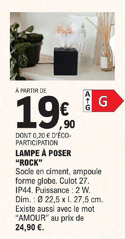 Lampe à Poser "rock"