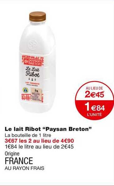 le lait ribot "paysan breton"