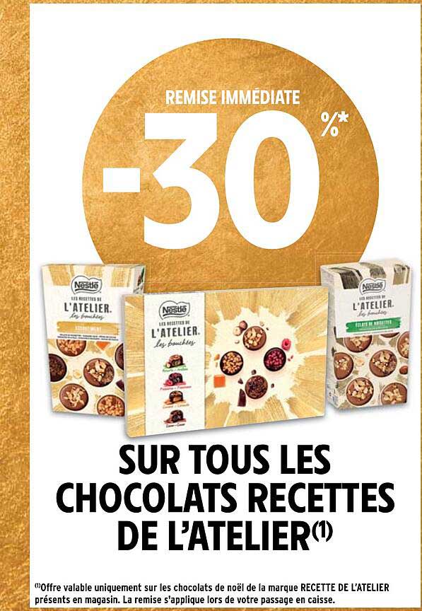 les chocolats recettes de l'atelier