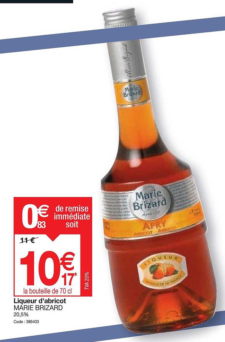 liqueur d'abricot marie brizard
