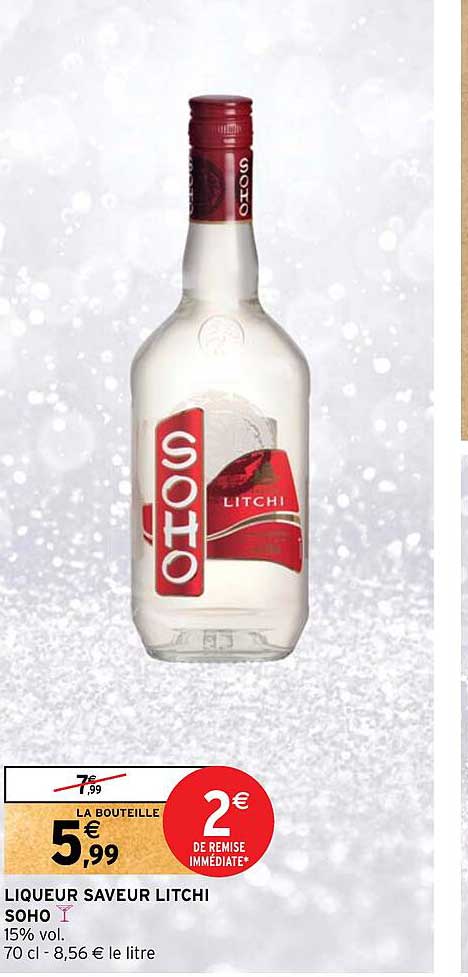 liqueurs saveur litchi soho