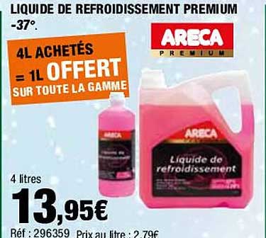 liquide de refroidissement premium -37° areca