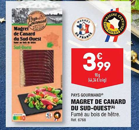 magret de canard du sud-ouest pays gourmand