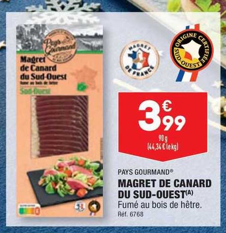magret de canard du sud-ouest pays gourmand