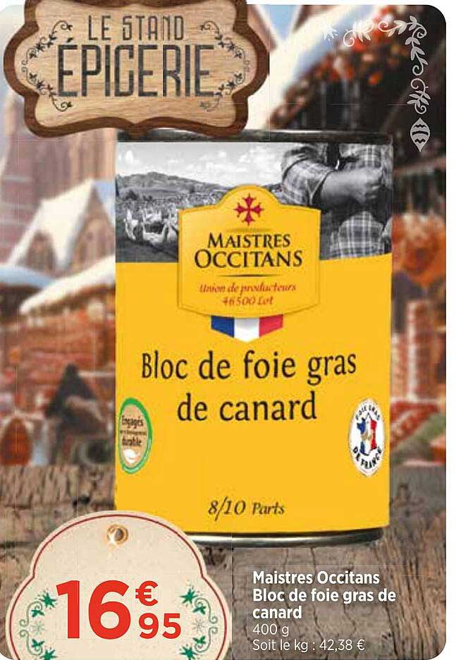 maistres occitans bloc de foie gras de canard
