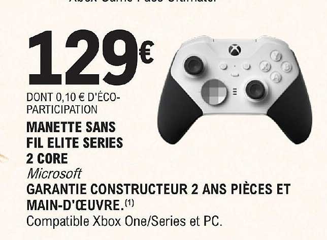 manette sans fil élite séries 2 core