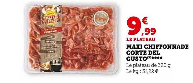 maxi chiffonnade corte del gusto