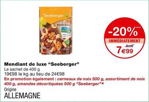 mendiant de luxe "seeberger"
