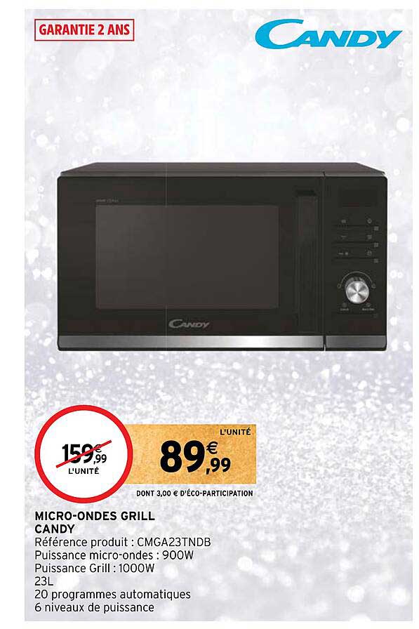 micro-ondes grill candy