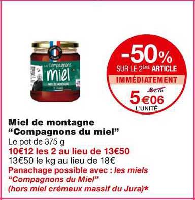 miel de montagne "compagnons du miel"