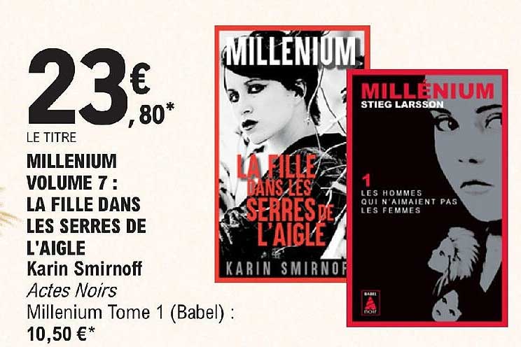 millenium volume 7 : la fille dans les serres de l'aigle karin smirnoff