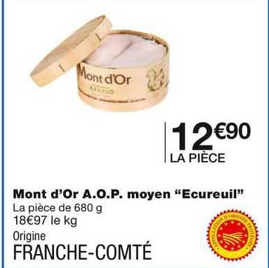 mont d'or a.o.p. moyern "ecureuil"