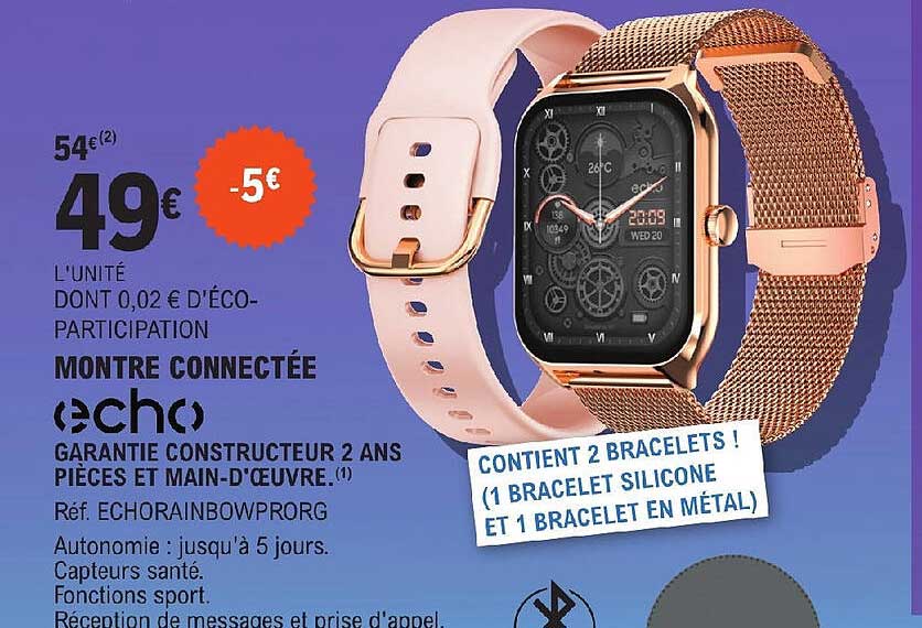 montre connectée echo