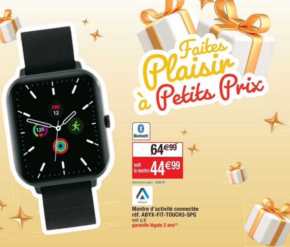 montre d'activité connectée abyx-fit-touch3-spg