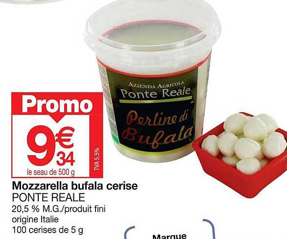 mozzarella bufala cerise ponte reale