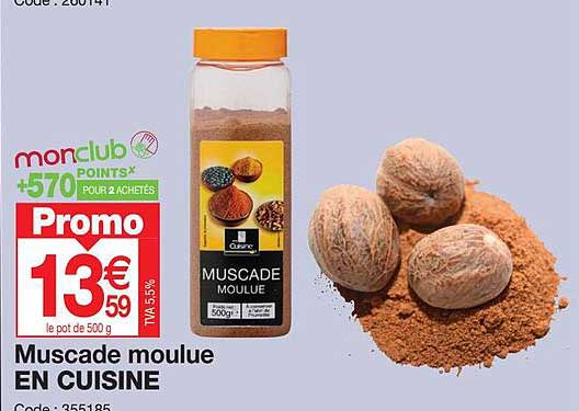 Muscade Moulue En Cuisine