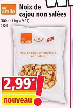 noix de cajou non salées my smile