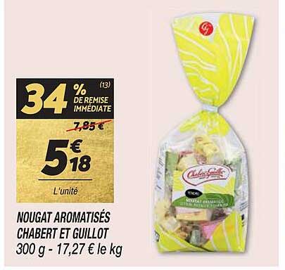 nougat aromatisés chabert et guillot