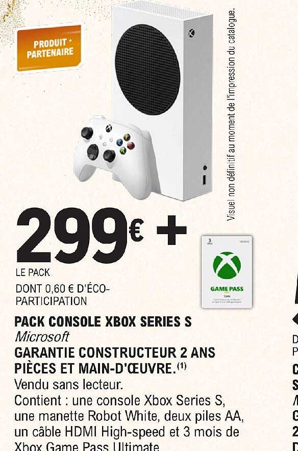 pack console xbox séries s